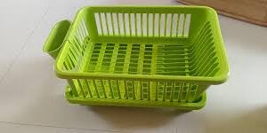 3 In 1 Dish Drainer With Utensil Cup Holder And Dish Green Set Of 1