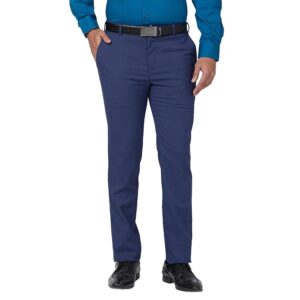 Raymond Mens Slim Fit Structure Pattern Blend Formal Trouser Size 86Cm