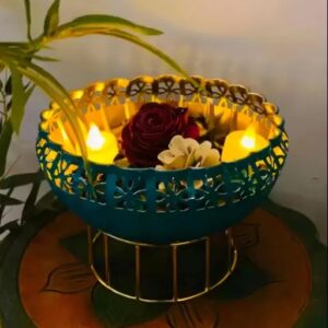 New Innovative Green Urli Bowl With Stand Home Decor