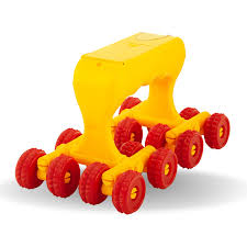 Yellow Color 16 Wheel Deep Tissue Vibrating Massager