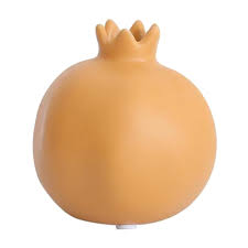 Yellow Color Ceramic Pomegranate Shape Flower Vase