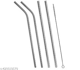Stainless Steel Straws 5Pcs