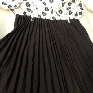 Black And White Printed Frock For Women Size M