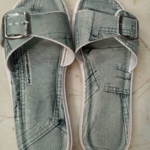 Grey Colour Slide Slippers For Women Size 36