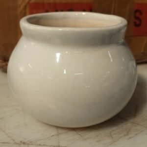 Ceramic Small Round Shape Flower Pot Pack Of 5 White