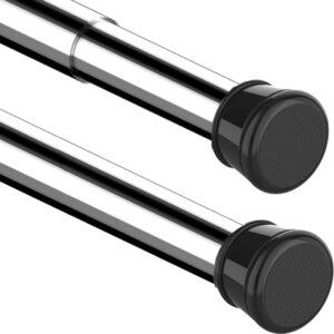 Raggle Shower Pole Extendable No Drill Tension Rods For Curtains 150X290Cm