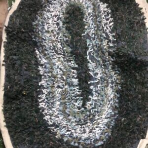 Green Color Printed Door Mat Set Of 2