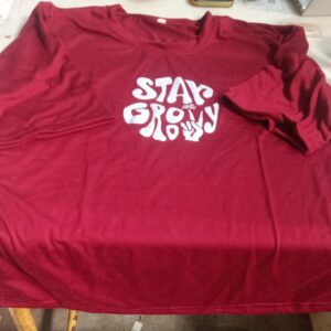 Maroon Printed T Shirt For Men Size Xl