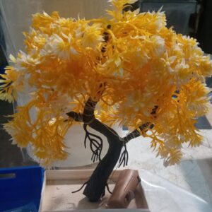 Artificial Realistic Tree With Led For Home Decor Yellow