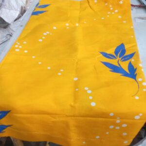 Yellow Printed Pillow Cover 2 Pcs