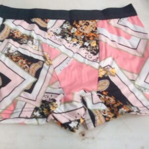 Pink Printed Brief For Men Size M