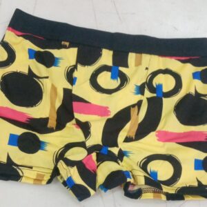Yellow Printed Brief For Men Size M