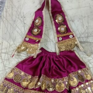 Rmcg Traders Khatu Shyam Poshakshyam Baba Vastra Purple Size 1 To 3 Dress Silk