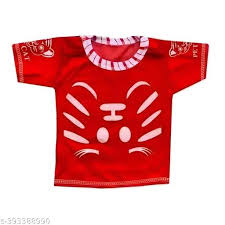 Krada Red Kids Baby Boys Printed Denim Kids Clothing Set Summer Baby Boy Baby Girl 1 To 4 Month