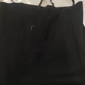 Black Colour Crop Top For Women Size Xs