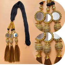 Golden Color Mirror Design Women Paranda