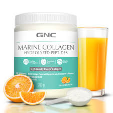 Gnc Marine Collagen Hydrolyzed Peptides Orange Flavour 200 Gm