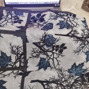 Fridge Top Black Printed Cover