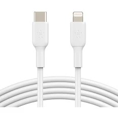 White Usb C Type To Lightning Cable 1Mtr