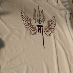 White Printed T Shirt For Kids Size 36