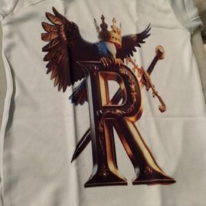 White Printed T Shirt For Kids Size 24