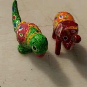 Decorative Elephant And Parrot Showpiece For Home Decor Pack Of 2