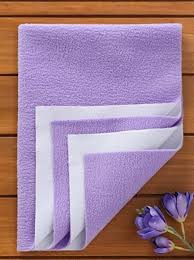 Light Purple Dry Soft Waterproof And Reusable Bed Protecting Mat
