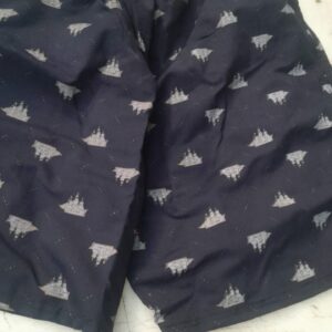 Navy Blue Printed Short For Men Size Xxl