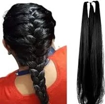 Womens Black Choti Extensions