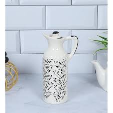 Ceramic Retro Cruet.oil Bottle.vinegar Pot Japanese Sauces Cruet With Cover With Pack Of 2