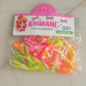 Girls Hair Rubber Multicolor 20 Pcs