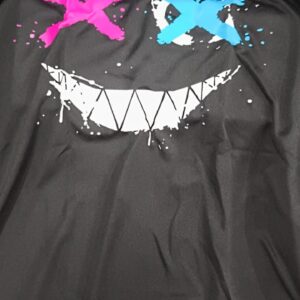 Women Black Print T Shirt Size 36