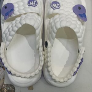 Women Slipper White Colour Size 38