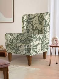 Chumbak Begum Wing Chair Greys Garden
