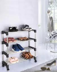 4 Layers Free Standing Shoe Storage Rack