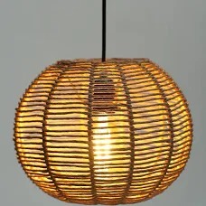 Pendant Light I Seagrass Paper Raffia Lamp 1 N