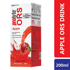 Cipla Health Prolyte Ors Apple Flavour 200Ml Pack Of 17