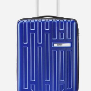 Safari Cargo Neo Metallic Blue Trolley Bag With Tsa Lock And Dual Wheels Size M Without Ean Num