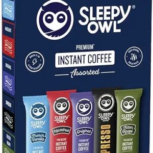 Sleepy Owl Pack Of 10 Premium Instant Coffee Sachets 2G Each
