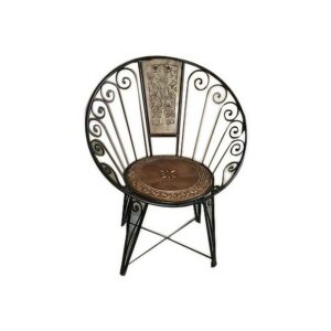 Fancy Wooden Chair Finish Polished Brown Size 51D X 40W X 63H Centimeters