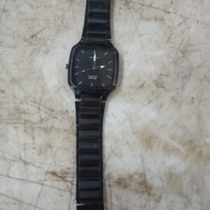 Black Color Chain Strap Analogue Watch