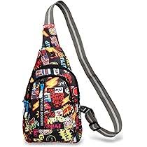 Chest Waist Bag Black For Men Multi Colour