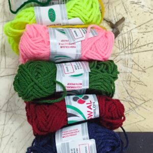 Bansal Craft Hand Knitting Acrylic Fingering Crochet Wool Ball Pack Of 8 Multicolour