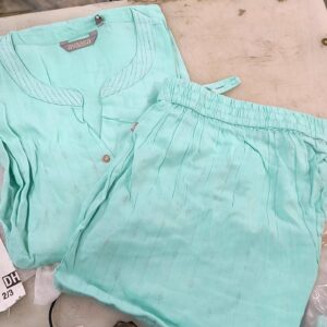 Avaasa Kurta And Bottom Set Size L Aqua Color