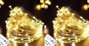 White Color Led Decoration Light 5 Meter Set Of 2