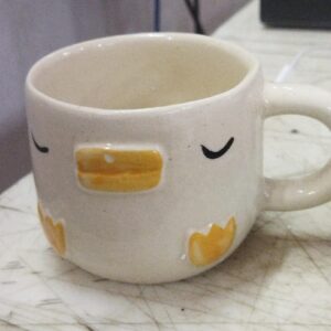 Cream Color Cheeks Design Mug