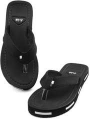 Evox Black Color Men Slippers Size 10