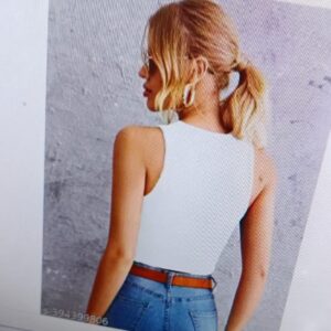 White Pretty Modern Women Top Tunics Size Xl