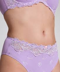 Hunkemoller Purple Diva Rio High Knickers For Women Size Xl