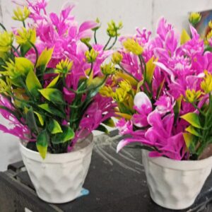 Artificial Plant For Home Decor 2 Pcs Multicolour
